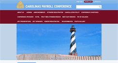 Desktop Screenshot of carolinaspayrollconference.org