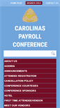 Mobile Screenshot of carolinaspayrollconference.org